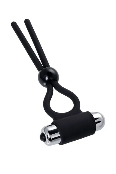 Laso na penisu a-Tois bi TOIFA ect, silikon, crno, 14 cm