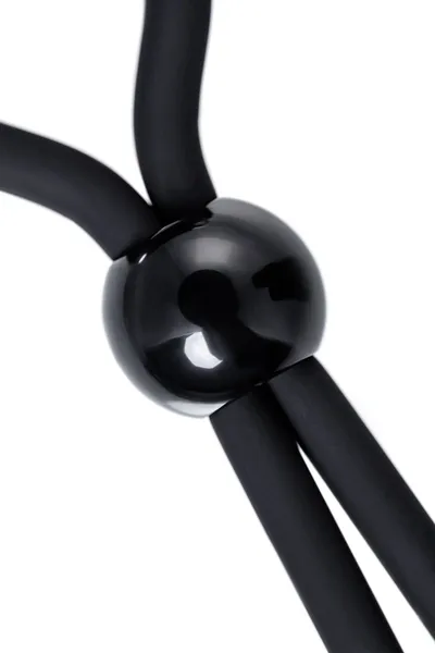 Laso na penisu a-Tois bi TOIFA ect, silikon, crno, 14 cm