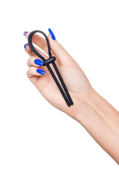 Laso na penisu a-Tois bi TOIFA Keb, silikon, crno, 14 cm