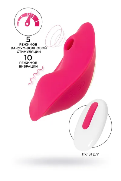 Jos Pimpit vakuum-talasna stimulacija gaćica, silikon, ružičasta, 9 cm