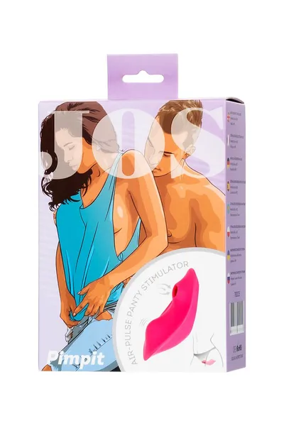 Jos Pimpit vakuum-talasna stimulacija gaćica, silikon, ružičasta, 9 cm