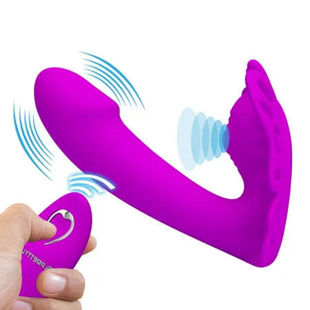 Vibrator sa klitoralnom i vaginalnom stimulacijom Pretti Love v