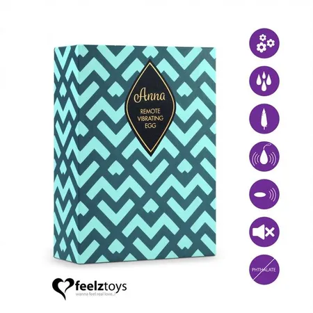 Vibracioni masažer u obliku kapi na radio kontroli Anna Vibrating Egg ljubičasta