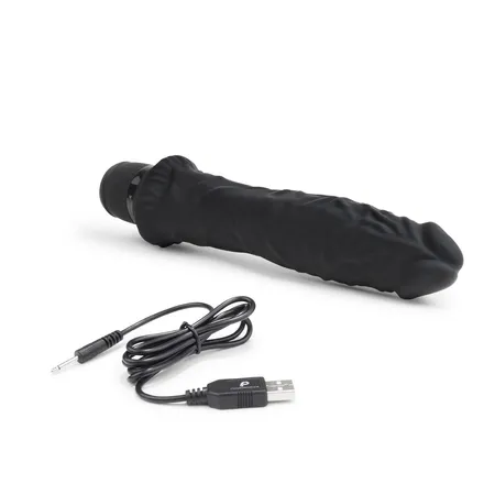 Klasični masažer 8  Girthy Realistic Vibrator Crna