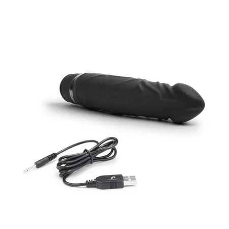 Klasični masažer 6.5  Girthy Realistic Vibrator crn