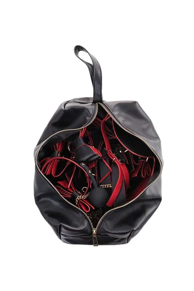 Toifa Theatre Bov - Tie komplet za vezivanje, PU-koža, crna