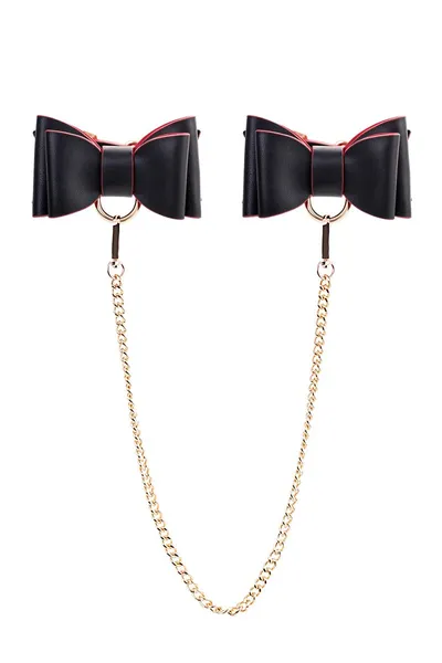 Toifa Theatre Bov - Tie komplet za vezivanje, PU-koža, crna