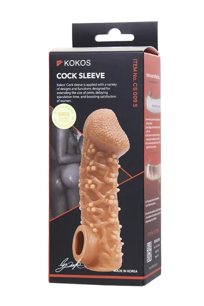 Kokos mlaznica je realna sa dodatnom stimulacijom, TPE, telesna, 13,8 cm (CS.009-S)