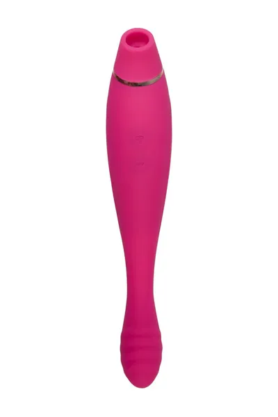 Vakuumski talasni stimulator klitorisa jos Danvi, silikon, roze, 21,5 cm