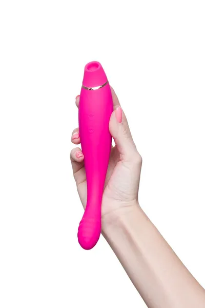 Vakuumski talasni stimulator klitorisa jos Danvi, silikon, roze, 21,5 cm