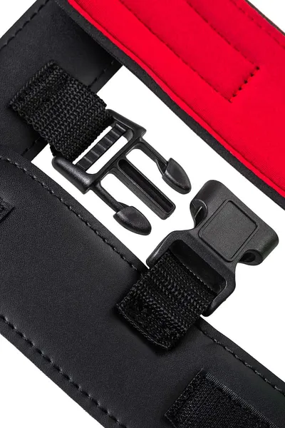 Ogrlica sa lisice TOYFA Theatre, PVC, crna, 44 cm