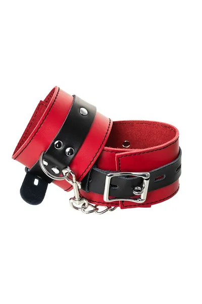 Okovi Toifa teatra na noge, koža, crvena, 28 cm