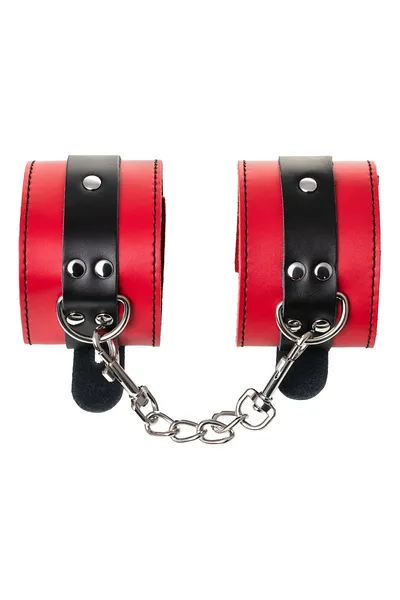 Okovi Toifa teatra na noge, koža, crvena, 28 cm