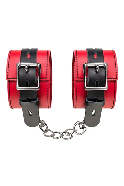 Okovi Toifa teatra na noge, koža, crvena, 28 cm