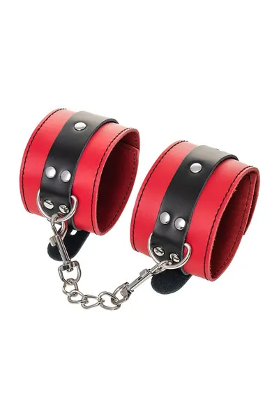 Okovi Toifa teatra na noge, koža, crvena, 28 cm