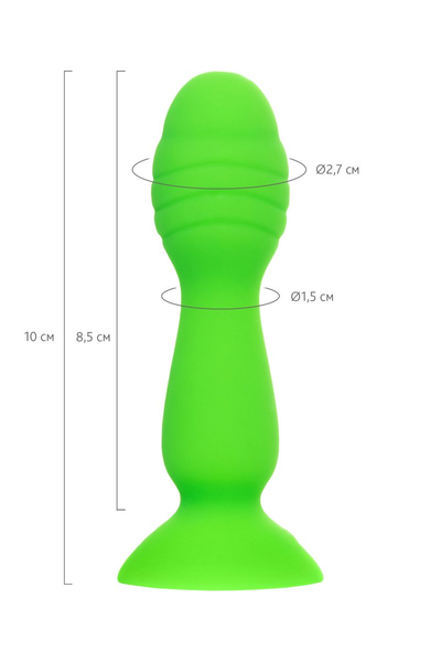 Analna čaura a-Tois bi TOIFA Terg, silikon, zelena, 10 cm