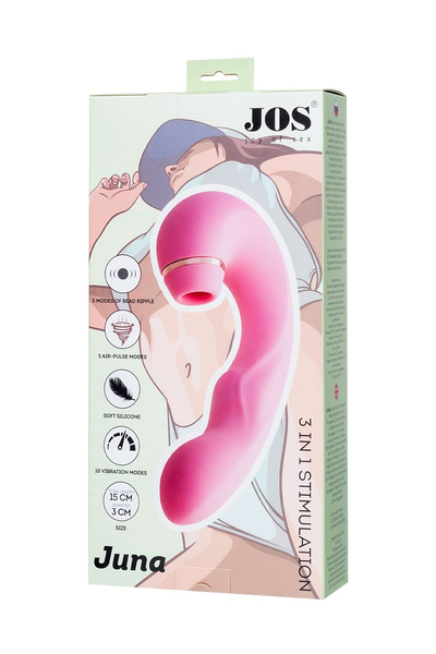 Jos juna multifunkcionalni stimulator klitorisa, roze, 15 cm