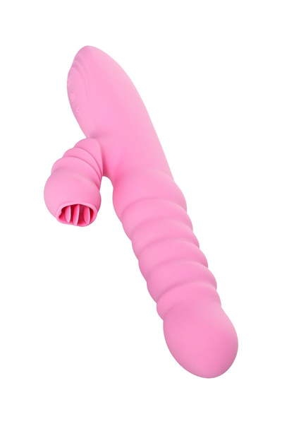 Jos Liki Vibrator, sa funkcijom Up Dovn, silikon, roze, 23 cm