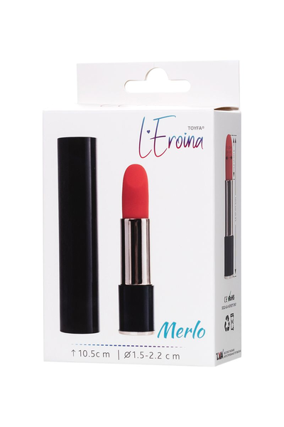L'eroina Merlo Minivibrator, ABS plastika, Crna, 10,5 cm