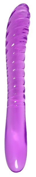 Ljubičasti dvostrani Dildo Frica - 23 cm.