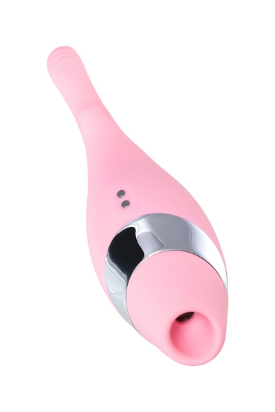 Multifunkcionalni stimulator erogenih zona Flovetta bi Toifa Dahlia, silikon, ružičasta, 14 cm