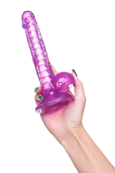 Realistični dildo a-Tois bi TOIFA Celiam, TPE, ljubičasta, 20,5 cm