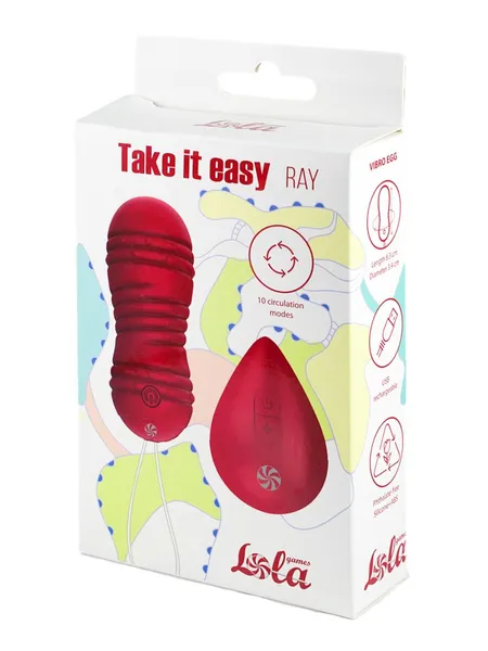 Vibracione kuglice sa cirkulacijom na upravljaču Take It Easi Rai Vine Red 9021-12lola