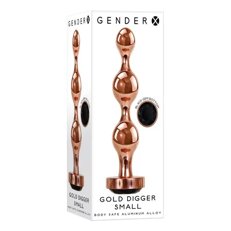 Gender X GOLD DIGGER SMALL zlatni Analni stimulator-mala riblja kost