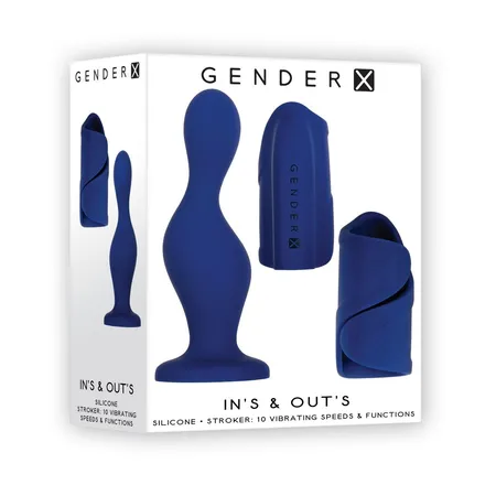 Gender K IN'S OUT'S set stimulatora i masturbatora sa vibracijama