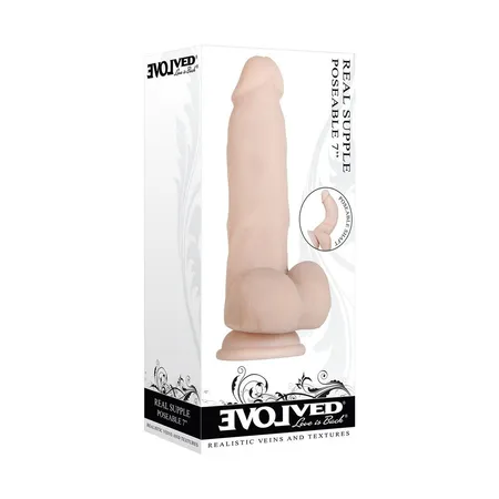 Evolved REAL SUPPLE Poseable Dildo flexibilan 17,8 cm