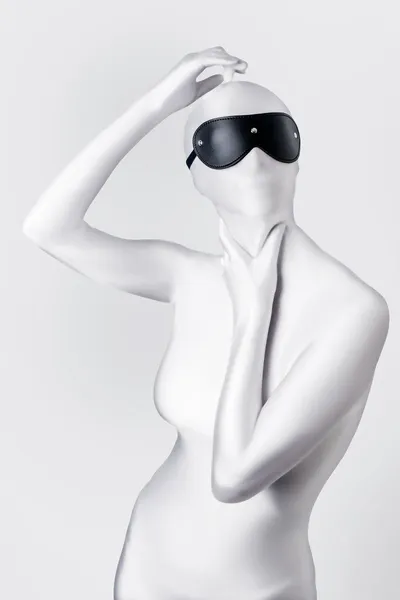 Anonimo Maska, PU koža, crna, 24 cm