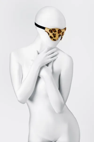 Anonimo Maska # 0202, PU koža, otisak, 26 cm