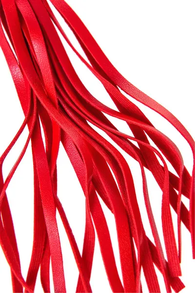 Flogger Anonimo #0003, PU koža, crvena, 28 cm