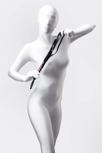 Flogger Anonimo #0004, PU koža, crna, 45 cm