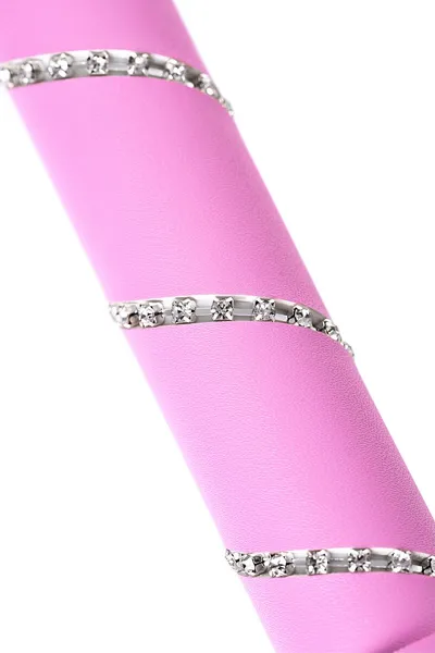 Flogger Anonimo #0006, PU koža, roze, 64 cm