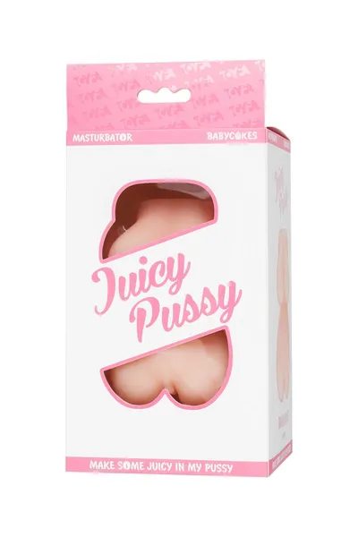 Masturbator realan TOYFA Juicy pussy Babycakes, TPE, telesni, 14,5 cm