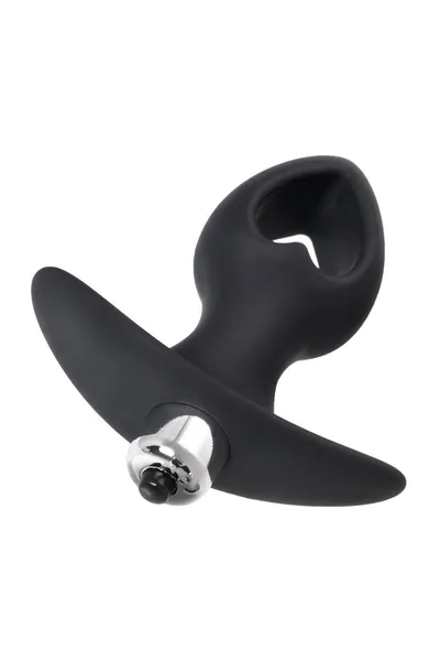 Analni vibracioni produživač POPO Pleasure by toifa Cordis S, silikon, Crna, 10 cm, Ø 4 cm