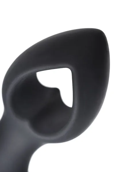 Analni vibracioni produživač POPO Pleasure by toifa Cordis S, silikon, Crna, 10 cm, Ø 4 cm