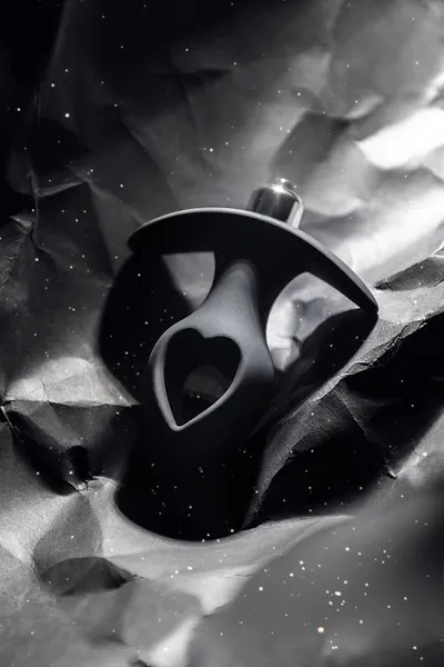 Analni vibracioni produživač POPO Pleasure by toifa Cordis S, silikon, Crna, 10 cm, Ø 4 cm