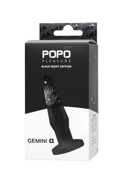 Analna čaura TOIFA Popo Pleasure Gemini α, TPE, Crna, 12,1 cm