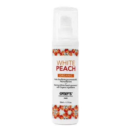 Gourmet masažno ulje za zagrevanje sa organskim sastojcima Vhite Peach Organic (beli Perci