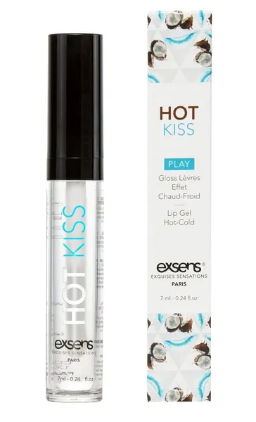 Блеск для губ hot kiss coconut с ароматом кокоса .