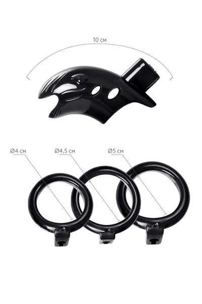Pojas odanosti muški Black Red bi TOIFA, ABS plastika, Crna, 10 cm