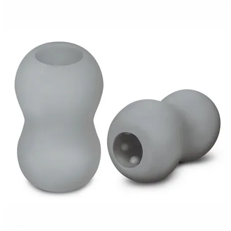 Sivi dvostruki masturbator mini Double Bubble