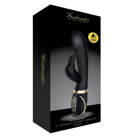 Crni masažer zeca sa efektom zagrevanja