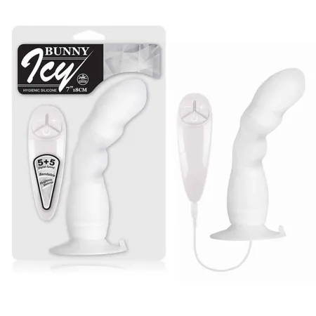 Beli vibrator za Bunni Ici G-tačku .