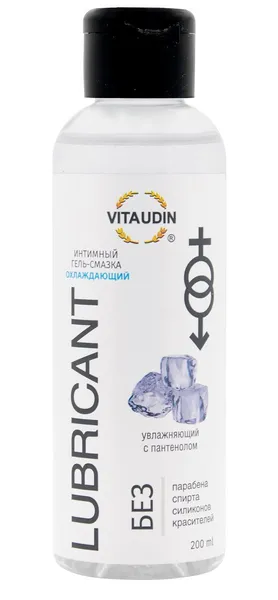 Охлаждающий интимный гель-смазка на водной основе vita udin .