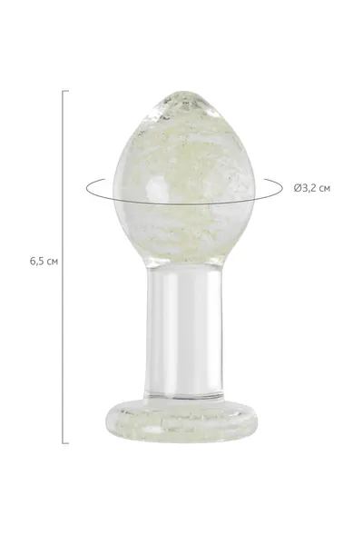 Analna čaura Sekus Glass sjaj u mraku, staklo, prozirno, 6,5 cm