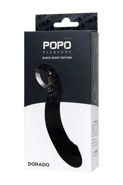 Toifa Popo Pleasure Dorado Analni stimulans, vodootporan, silikon, Crna, 18 cm, 3,5 cm