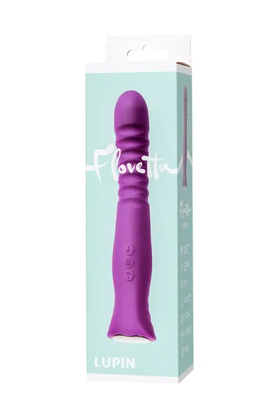 Vibrator Flovetta by Toyfa LUPIN, silikonski, ljubičasta, 22 cm